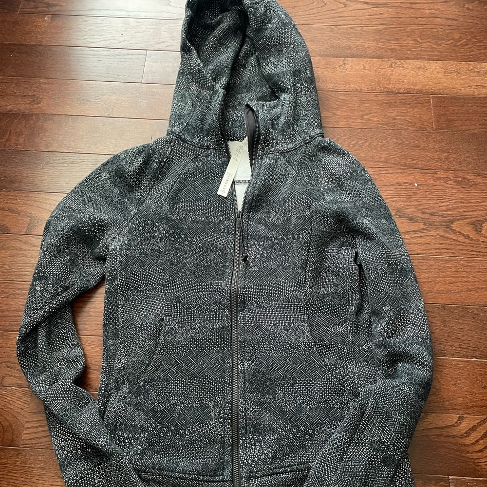 lululemon athletica Black Patterned Utility Jacket